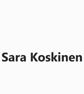 Sara Koskinen,info